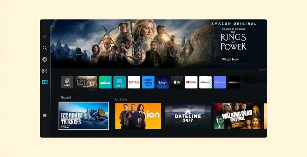 internet tv on samsung